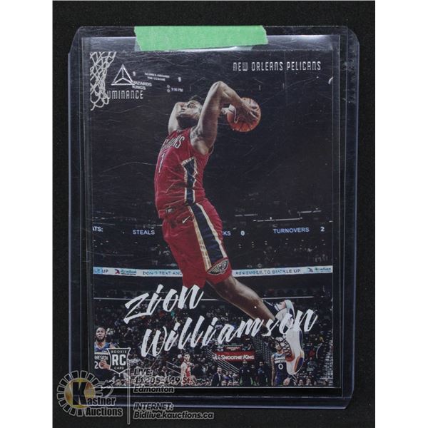 ZION WILLIAMSON LUMINANCE ROOKIE CARD