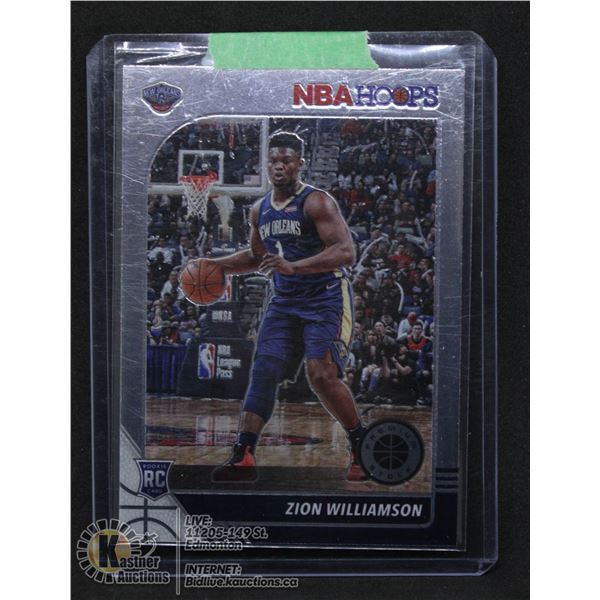 ZION WILLIAMSON HOOPS PREMIUM STOCK ROOKIE CARD