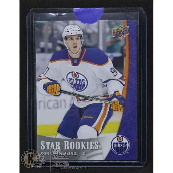 CONNOR MCDAVID UPPER DECK STAR ROOKIES CARD
