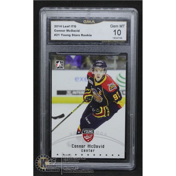 CONNOR MCDAVID YOUNG STARS ROOKIE 2014 LEAF