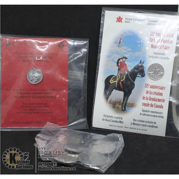 ROYAL CANADIAN MINT- QE II COIN SET & 2 STERLING