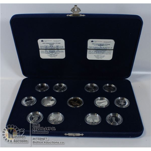 1992 RCM "CANADA 125" 13 COIN SET IN VELVET BOX