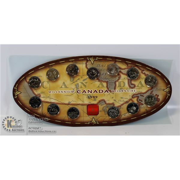 1999 ROYAL CANADIAN MINT MILLENIUM COIN SET OF 13
