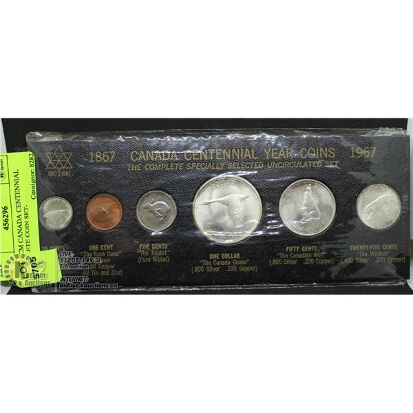 1967 RCM CANADA CENTENNIAL COMPLETE COIN SET-