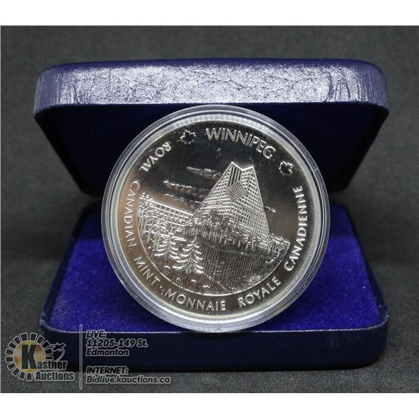 ROYAL CANADIAN MINT- SILVER MEDALLION WINNIPEG