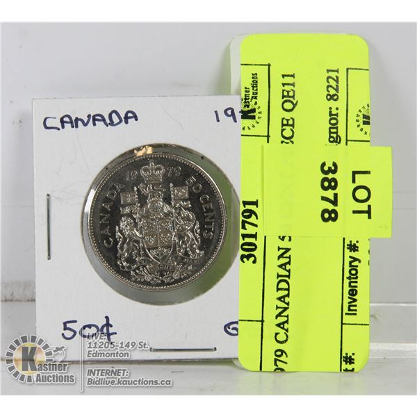 1979 CANADIAN 50 CENT PIECE QE11