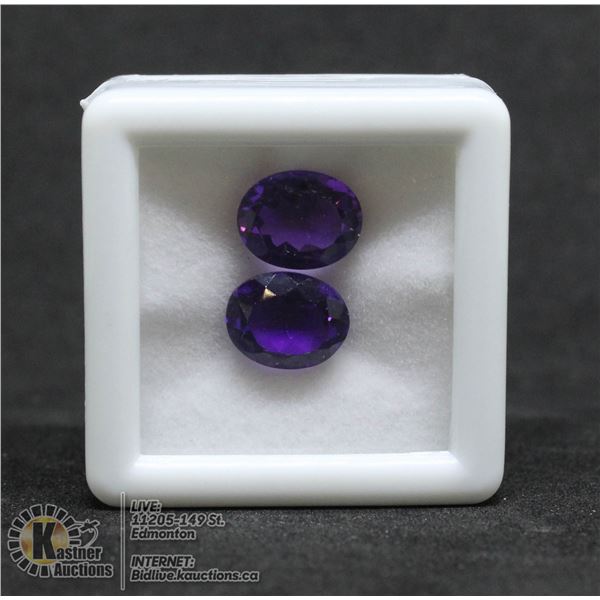 #30-PURPLE AMETHYST GEMSTONES OVAL 3.30CT