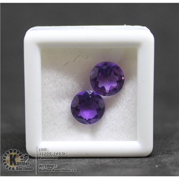 #26-PURPLE AMETHYST GEMSTONES ROUND 3.5CT