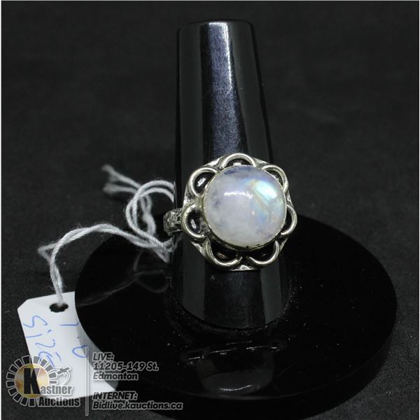 #259-NATURAL MOONSTONE RING SIZE 7