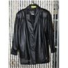 Image 1 : LADIE'S LEATHER CAR COAT- SIZE MEDIUM-
