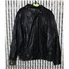 Image 1 : MEN'S LEATHER BOMBER STYLE JACKET- SIZE XL-