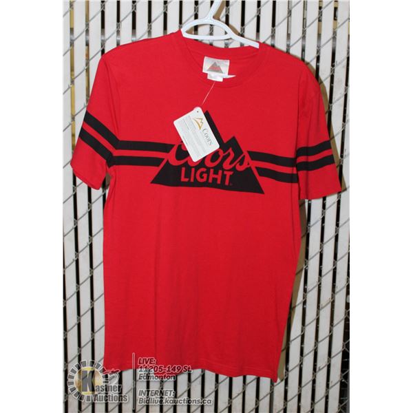 RED T-SHIRT COORS LIGHT SIZE S