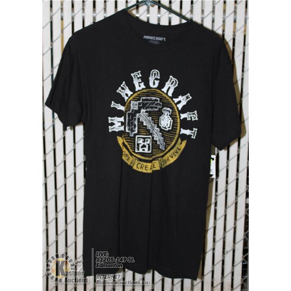 BLACK T-SHIRT MINECRAFT SIZE M