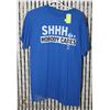 Image 1 : BLUE T-SHIRT "SHHH...NOBODY CARES" SIZE M