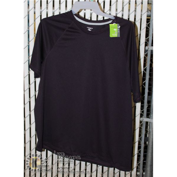 ATHLETIC WORKS T-SHIRT DEEP PURPLE COLOURED