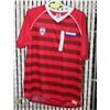Image 1 : RED W/ STRIPES 2018 SOCCER JERSEY/SHIRT SIZE M