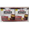 Image 1 : 2PACKS SLIMFAST KETO BOMB. 14X17G PEANUT BUTTER