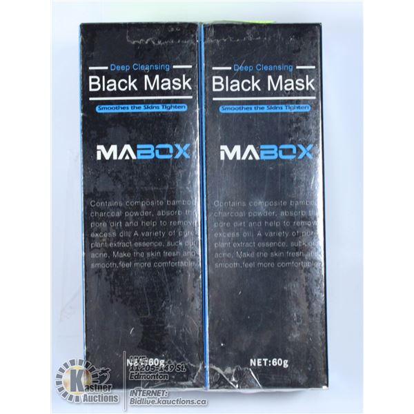 2 X DEEP CLEANSING BLACK MASK SMOOTHES THE SKIN