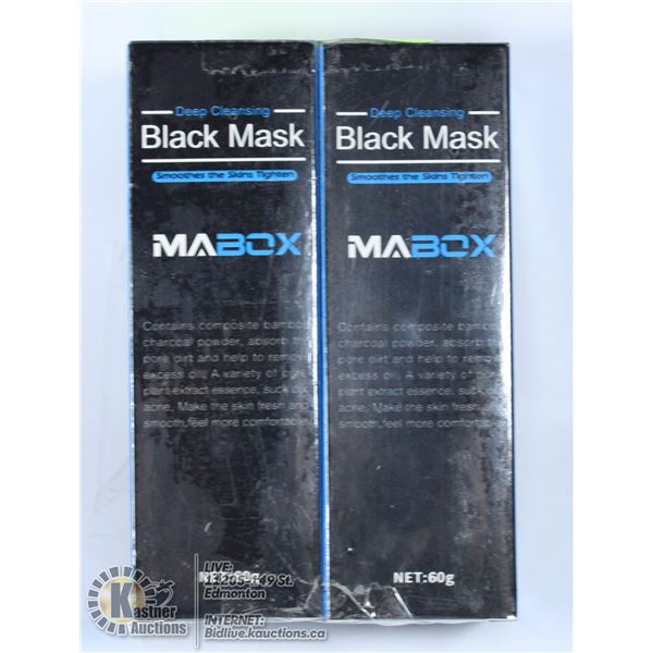 2 X DEEP CLEANSING BLACK MASK SMOOTHES THE SKIN