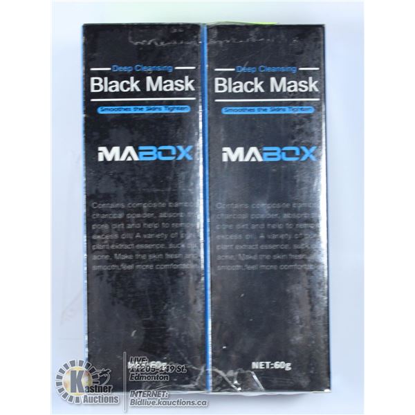 2 X DEEP CLEANSING BLACK MASK SMOOTHES THE SKIN