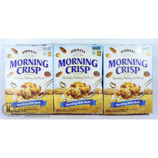 3 X MORNING CRISP GRANOLA CLUSTERS