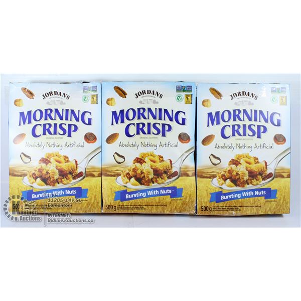 3 X MORNING CRISP GRANOLA CLUSTERS