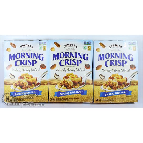 3 X MORNING CRISP GRANOLA CLUSTERS
