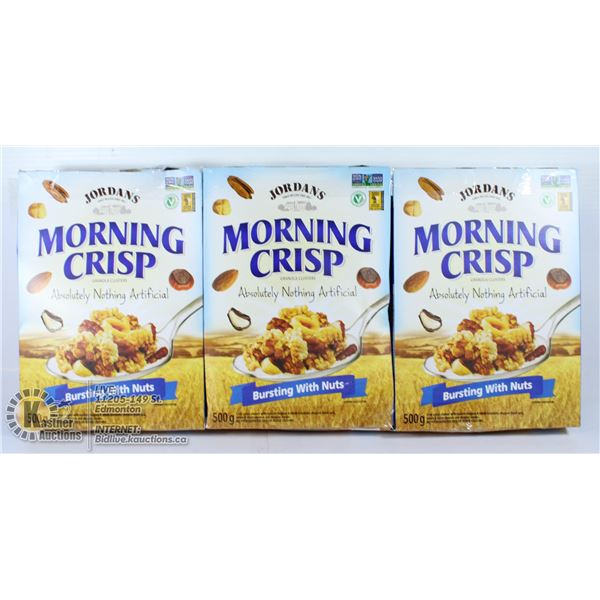 3 X MORNING CRISP GRANOLA CLUSTERS