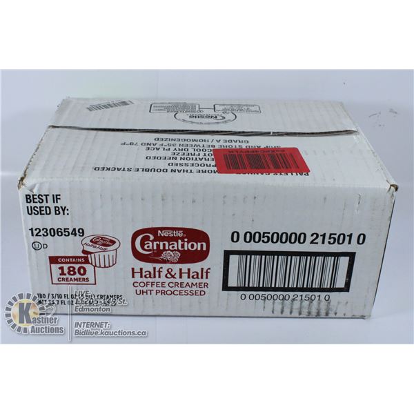 CARNATION HALF AND HALF COFFEE CREAMER BOX OF 180