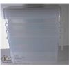 Image 1 : LOT OF 4 PLASTIC STORAGE CONTAINERS WITH HANDLES