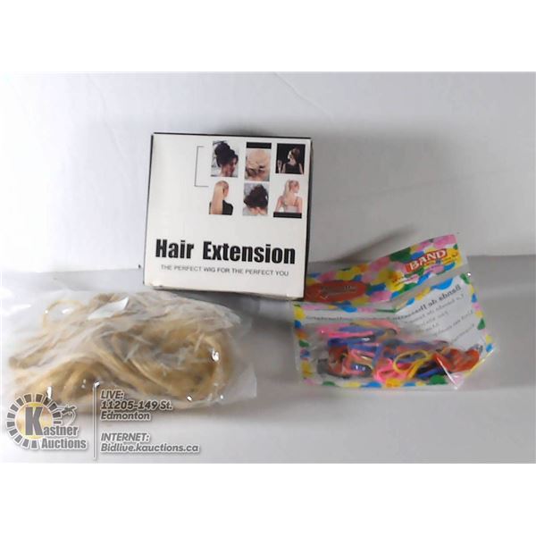 HAIR EXTENSION COMES WITH ELASTICS