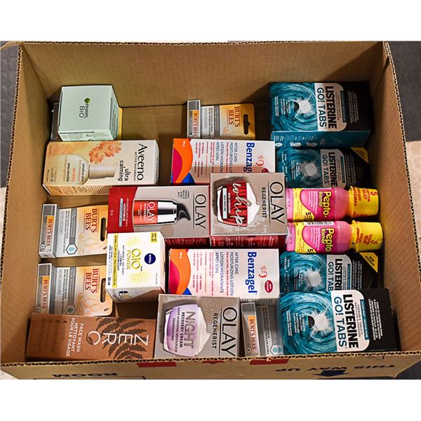 FLAT LOT OF BRAND NAME SKIN CARE PRODUCTS