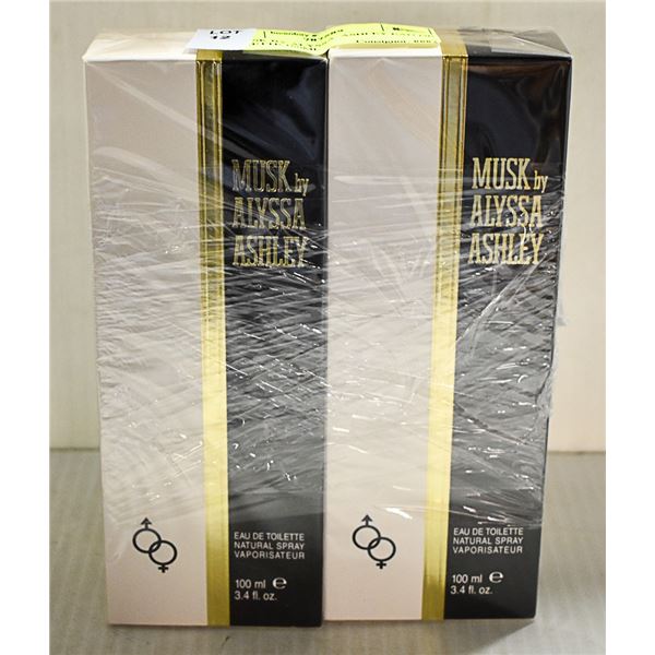 2 MUSK BY ALYSSA  ASHLEY EAU DE TOILETTE 100ML