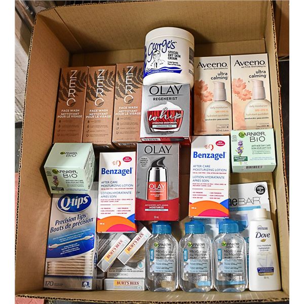 FLAT LOT OF BRAND NAME SKIN CARE PRODUCTS