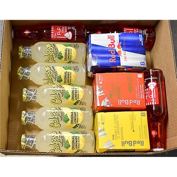 FLAT LOT OF VARIOUS SOFT DRINKS