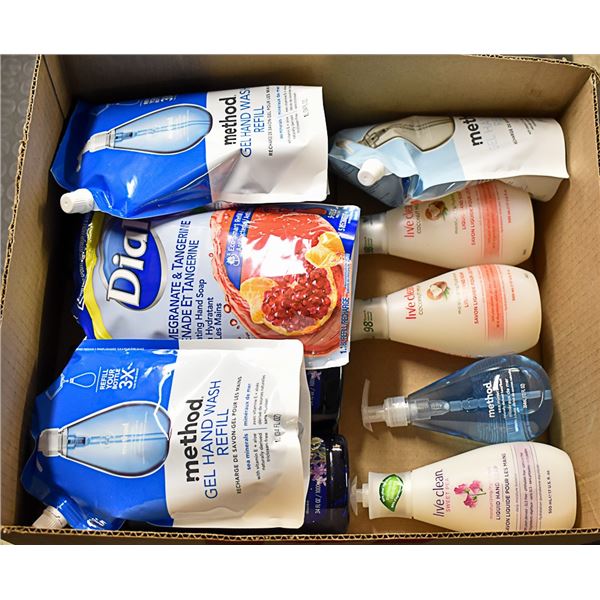 FLAT LOT OF HAND SOAP AND FOAM BATH