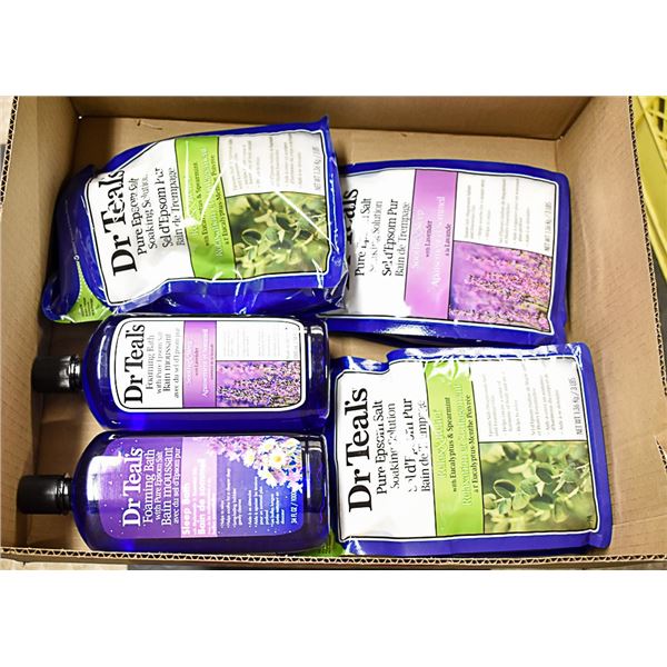 FLAT LOT OF DR TEALS BATH PRODUCTS