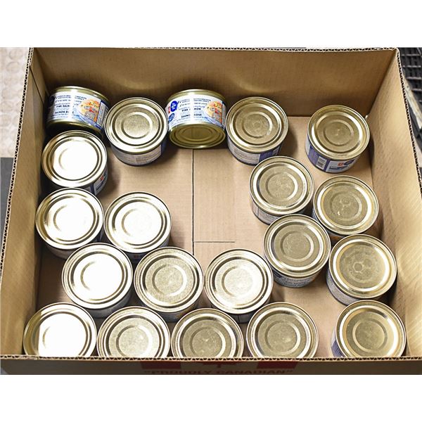 FLAT LOT OF SALMON CANS