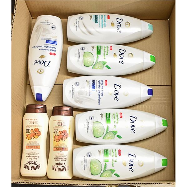 FLAT LOT OF DOVE PRODUCTS