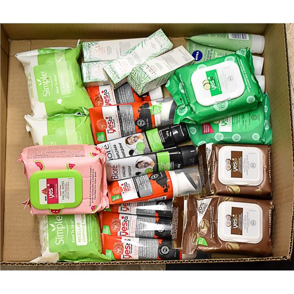 FLAT LOT OF BRAND NAME SKIN CARE PRODUCTS