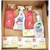 Image 1 : FLAT LOT OF CLEANING SUPPLIES AND HAND SOAP
