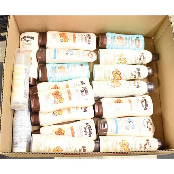 FLAT LOT OF BRAND NAME SUNSCREEN