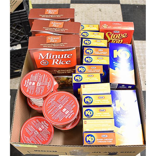 BOX LOT OF BRAND NAME FOOD ITEMS