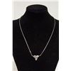 Image 1 : .925 SILVER 18 INCH NECKLACE WITH PENDANT