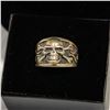 Image 1 : .925 SILVER SKULL FACE RING - SIZE 10