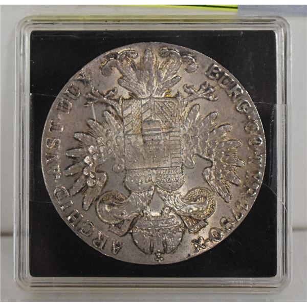 1780  AUSTRIA MARIA THERESA SILVER THALER COIN.