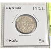 Image 1 : 1926 CANADIAN FIVE CENT COIN