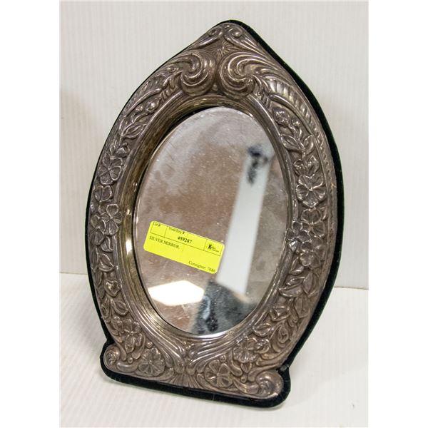 SILVER COLOURED MIRROR