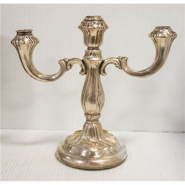 SILVER CANDELABRA STAMPED .835 GERMAN HALLMARK