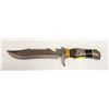 Image 1 : 12" SOLID KNIFE WITH TIGER HANDLE DESIGN